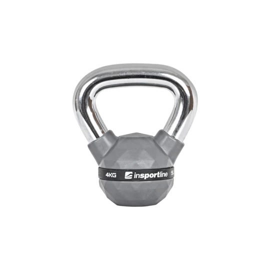 Hantel gumowany inSPORTline Kettlebell PU 4kg