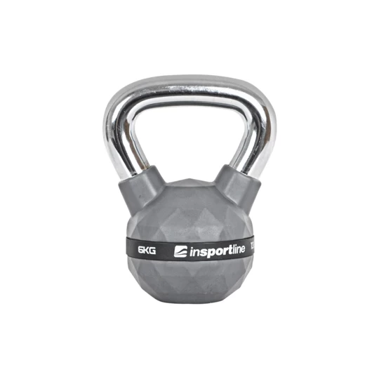 Hantel gumowany inSPORTline Kettlebell PU 6kg