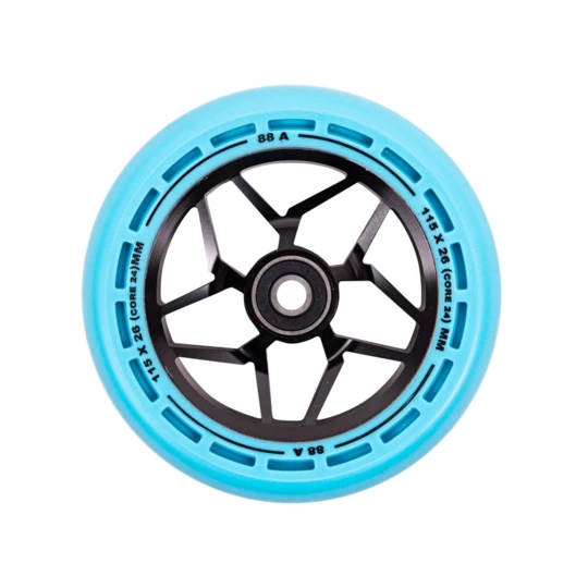 Kółka do hulajnogi LMT L Wheel 115 mm z łożyskami ABEC 9 - Kolor Czarno-niebieski