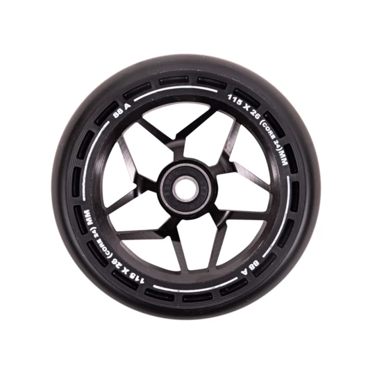 Kółka do hulajnogi LMT L Wheel 115 mm z łożyskami ABEC 9 - Kolor Czarny/Czarny