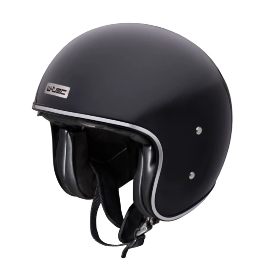 Kask motocyklowy otwarty W-TEC Angeric Gloss Black - Kolor Gloss Black, Rozmiar XS (53-54)