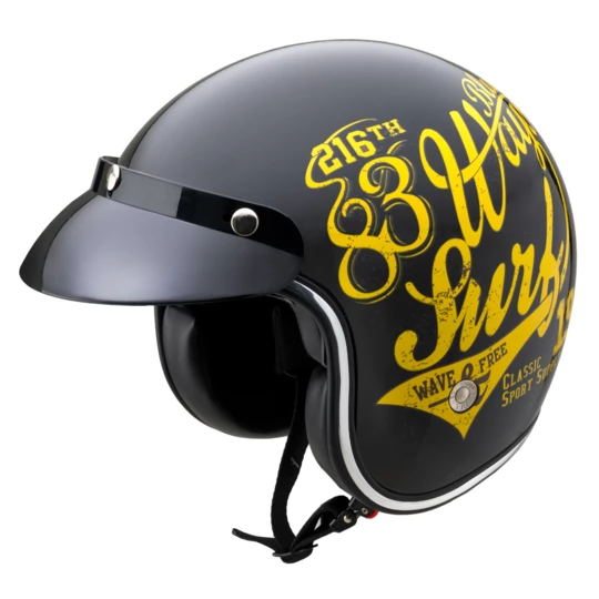 Kask motocyklowy otwarty W-TEC Café Racer - Kolor 3Ways Surf, Rozmiar XS (53-54)