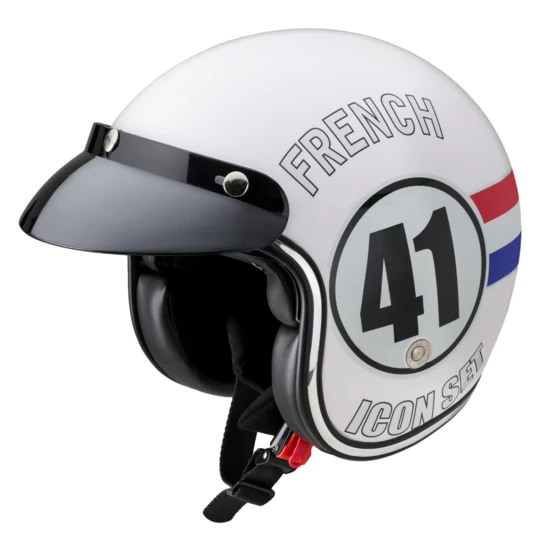 Kask motocyklowy otwarty W-TEC Café Racer - Kolor French 41-, Rozmiar XS (53-54)