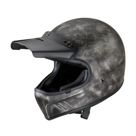 Kask motocyklowy motocross W-TEC Retron - Kolor Zardzewiały Szary, Rozmiar XXL (63-64)