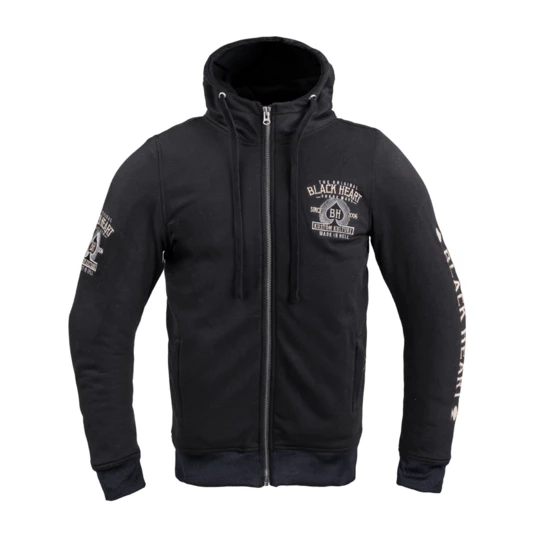 Bluza męska z kapturem W-TEC Black Heart Kustom Kulture Hoodie z aramidem - Kolor Czarny, Rozmiar M