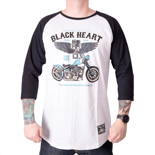 Koszulka z długim rękawem longsleeve BLACK HEART Blue Chopper RG - Kolor Biały, Rozmiar M