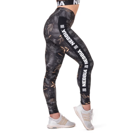 Legginsy damskie Nebbia High Waist Performance Leggings 567 - Kolor Wulkaniczna czerń, Rozmiar XS